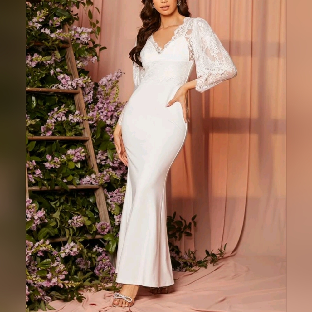 Wedding lace dress